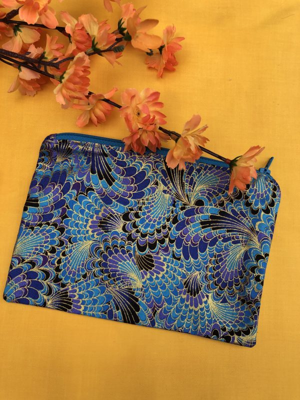 Pochette plumes de paon