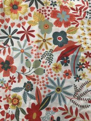 Sac pliable fleuri