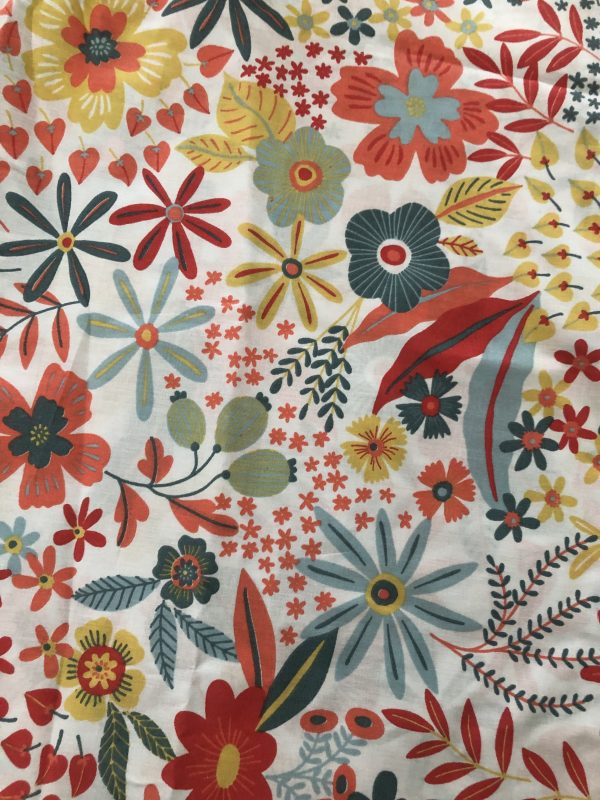 Sac pliable fleuri