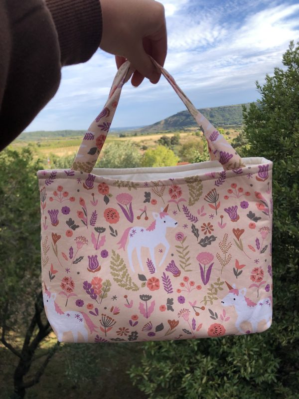 Sac licornes et fleurs
