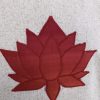 tote bag lotus rouge-orangé