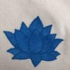 tote bag lotus bleu doublé