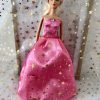 robe princesse Noël rose étoiles