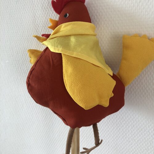 Marionnette poule rousse