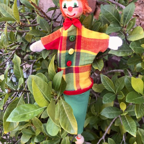 Marionnette marotte clown