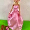 tenue poupée mannequin printemps rose